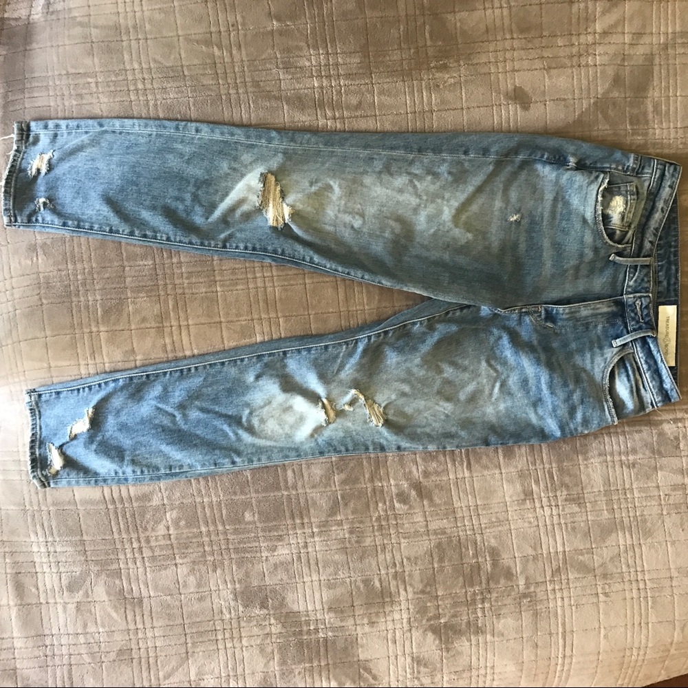 Treasure and Bond distressed jeans (27) hi-rise loose to skinny ankle
